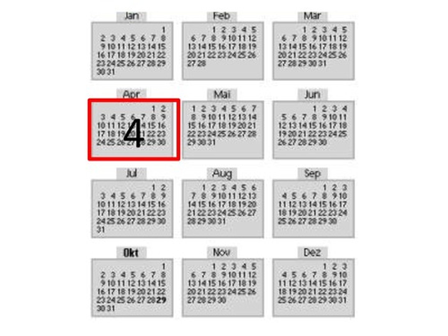 <p>April</p>