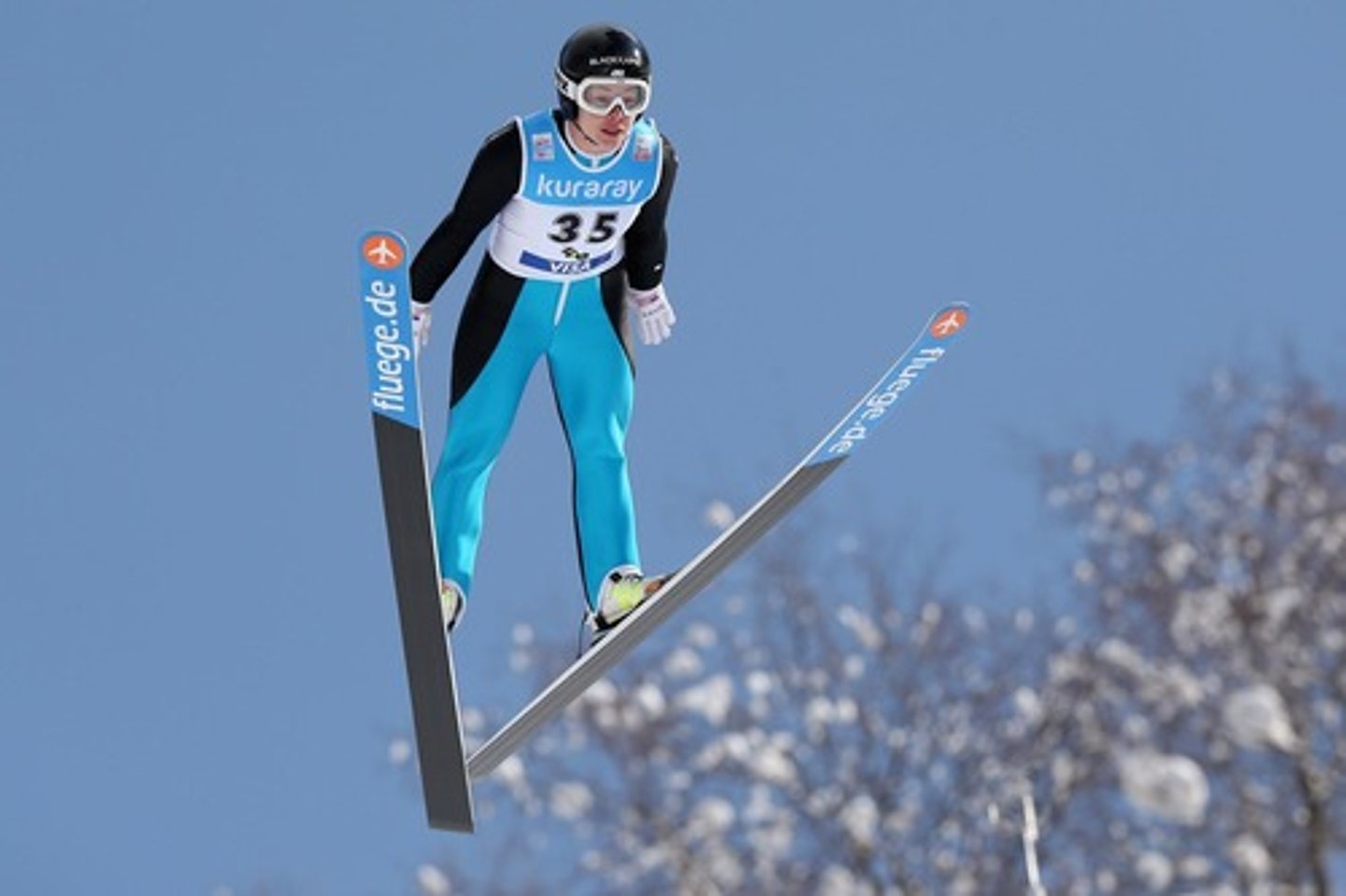 <p>to go off ski jumps</p>