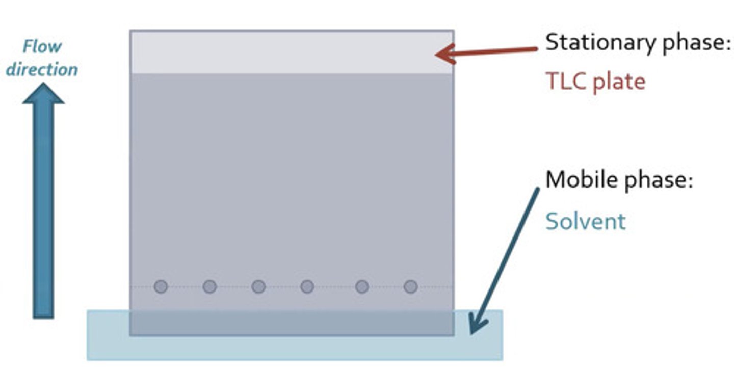 <p>silica gel or alumina; liquid</p>
