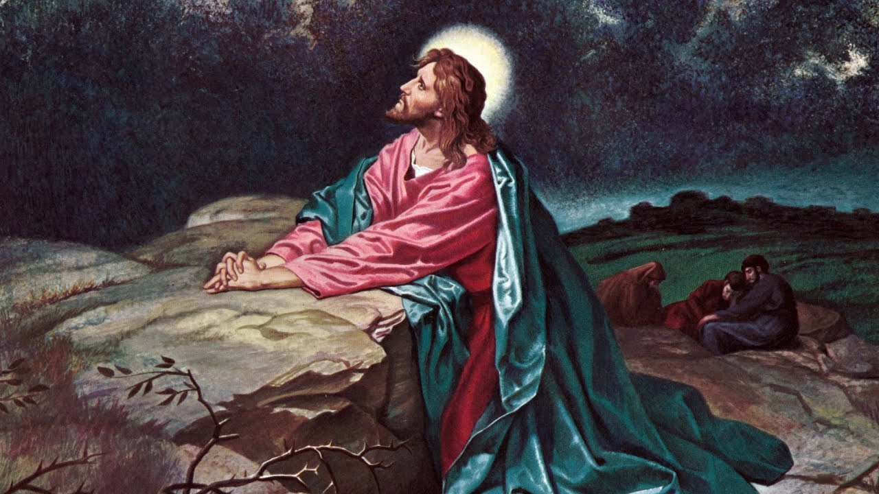 \
At the final hours of Jesus' life, He went to the garden of Gethsemane to pray with His disciples. Describe what happens at the garden.
