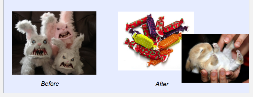 <p><span>– a pleasant stimulus is repeatedly paired with a fear-evoking</span><br><span>object, thereby counteracting the fear response.</span><br><span>• Ex. Mary Cover Jones, 1924; Peter: Candy and Bunnies</span></p>