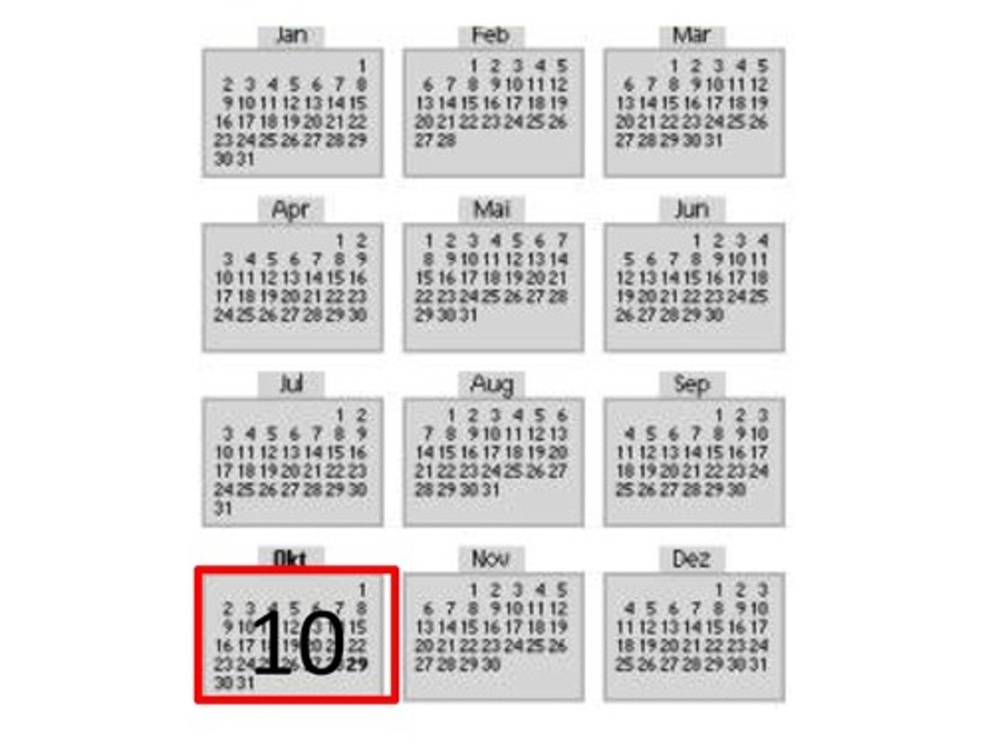 <p>October</p>