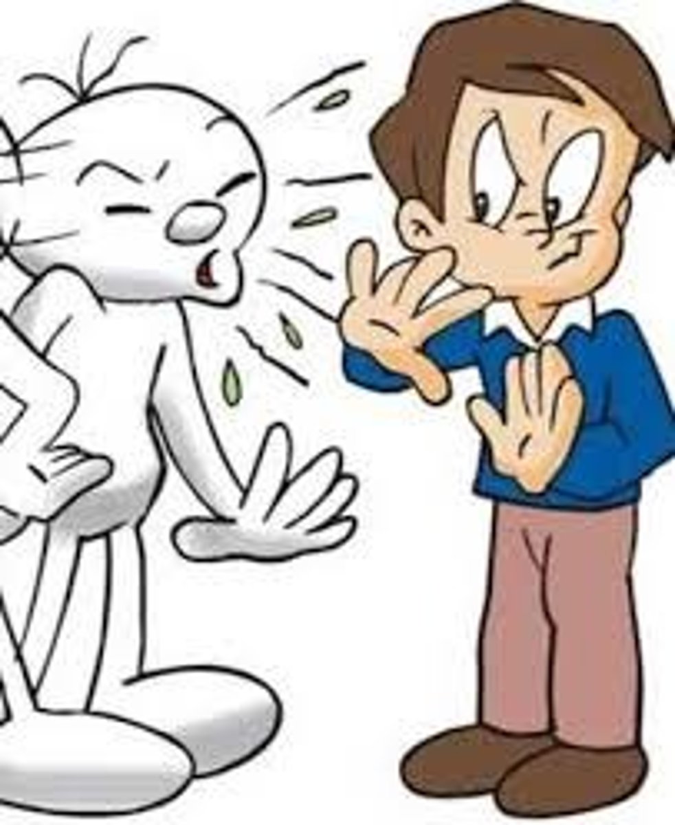 <p>to pass on (an illness); to become infected</p>