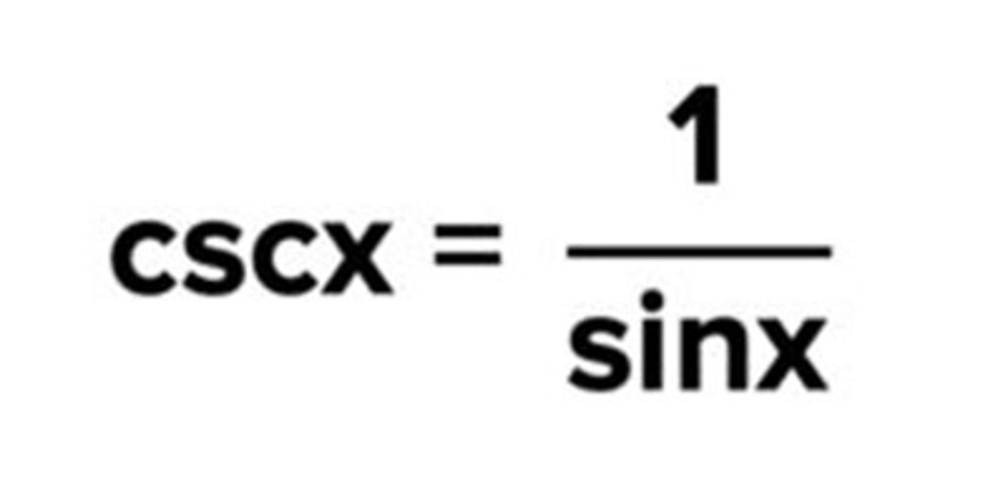 <p>cscx = 1/sinx</p>