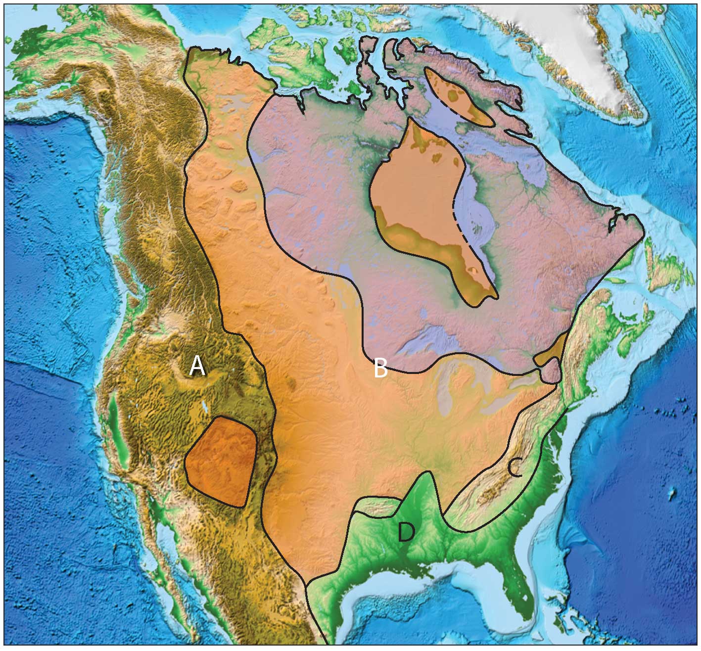 Which area is a craton?