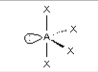 <p>What is the molecular shape? AX<sub>4</sub>E</p>