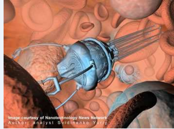 <ul><li><p>Nanorobots designed to repair or replace damaged cells</p></li><li><p>Can potentially target specific cells or tissues to restore normal function</p></li></ul><p></p>