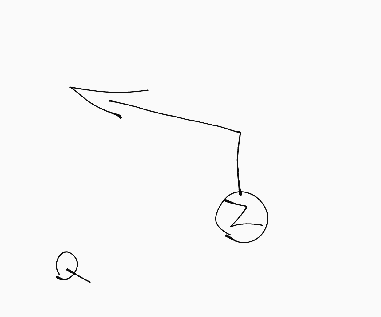 <p>run up to almost the 25, then cut LEFT at an upwards angle</p>