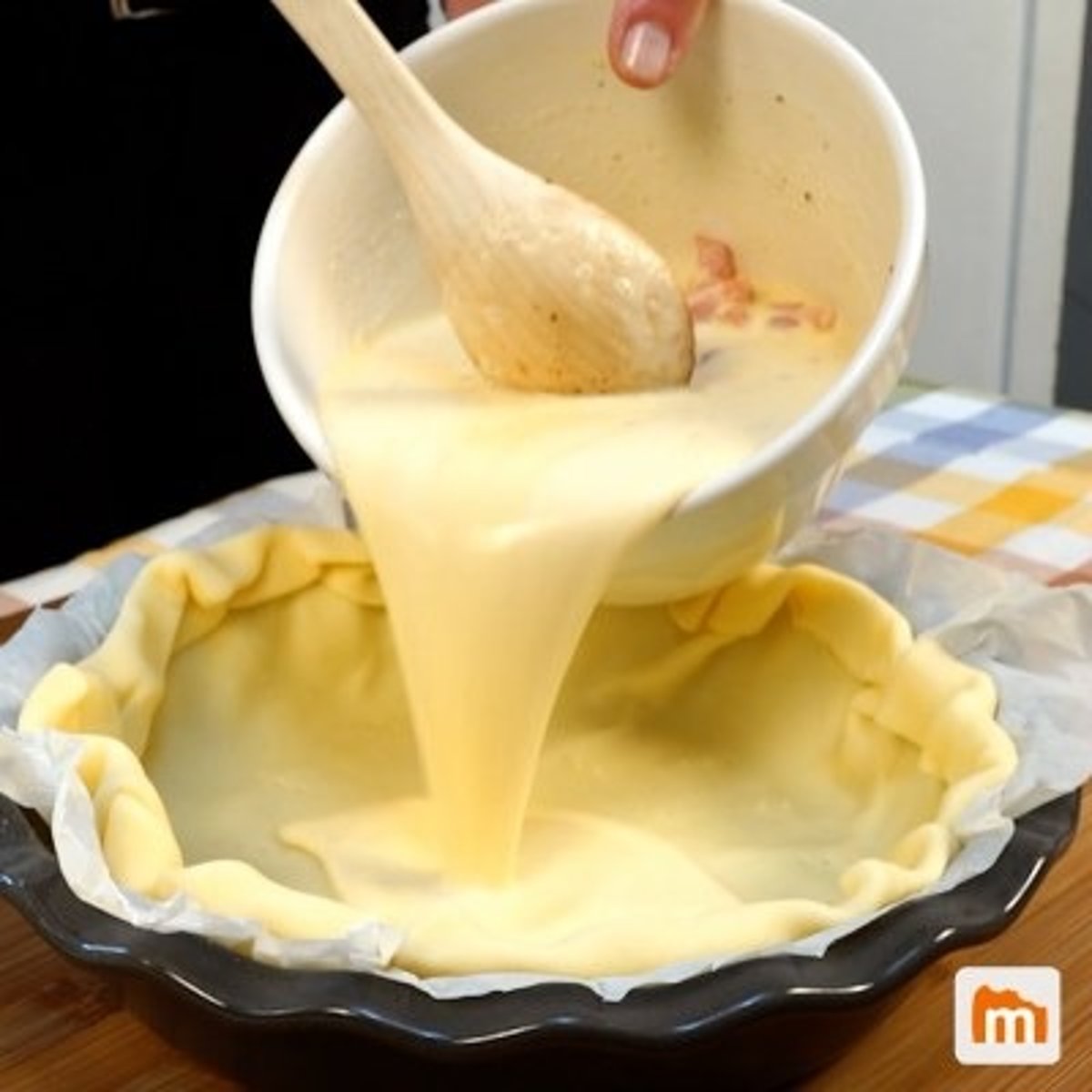 <p>to pour batter</p>