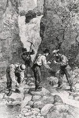 Site of America's first gold rush in 1828; discovery of gold in the area was a factor in the Cherokee removal.