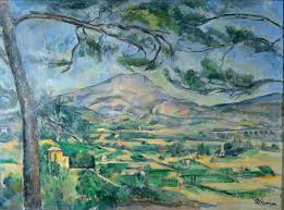 <p>Cezanne, “La montagne sainte victoire au grand pin”, 1887, Oil on canvas, 67 × 92 cm</p>