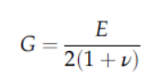 poisson's ratio creates relationship to get G (shear) from E (normal) and vice versa