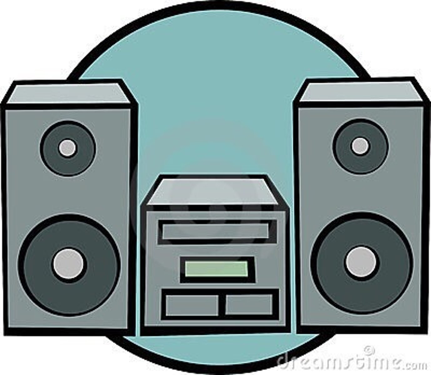 <p>stereo system</p>