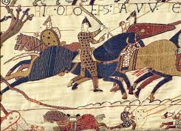 One of the few secular pieces of art that was made during the Romanesque period. It is a 230 feet long embroidery that shows the linear narrative of Duke William of Normandy becoming the King of England.
