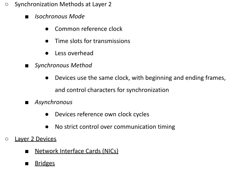 <p>■ Responsible for packaging bits from Layer 1 into frames and transmitting them across the network <br>■ Performs error detection and correction, identifies devices using MAC addresses, and provides flow control</p>