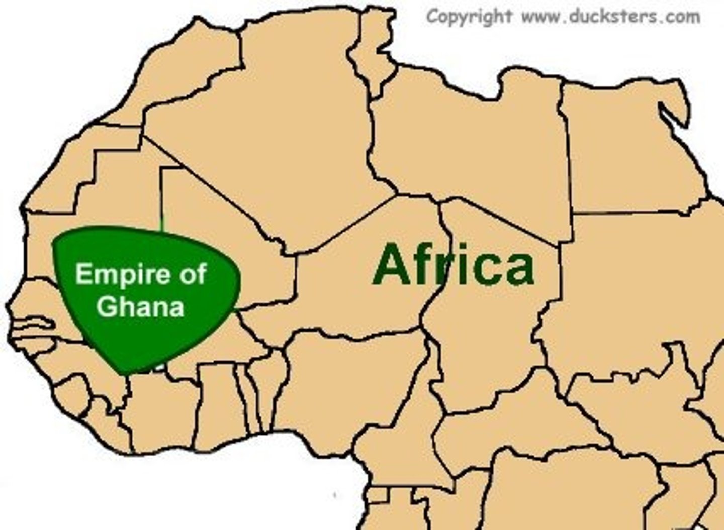 <p>The first West African kingdom to take control of the trans-Saharan trade network.</p>