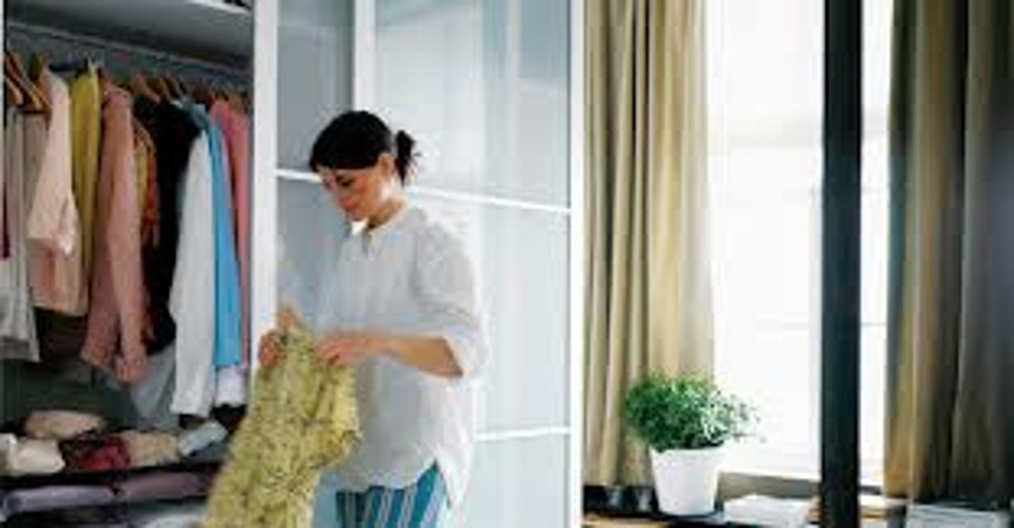 <p>to put away clothes</p>