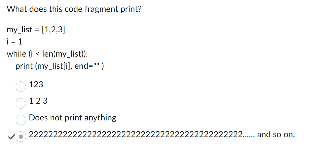 <p>Why does this code produce repeating twos?</p>