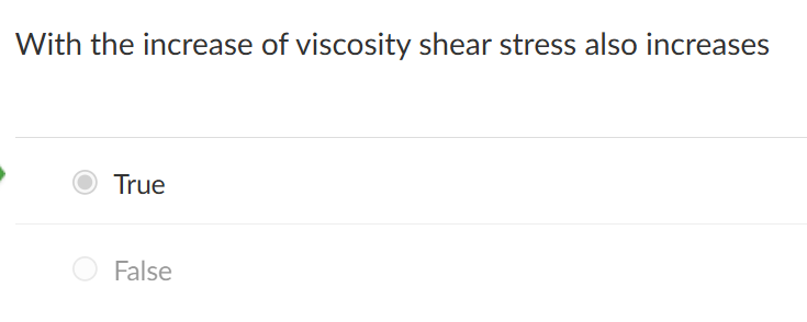 <p>with increase of viscosity </p>