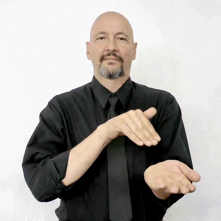 <p>Sign “DOCTOR” (as shown in GIF; movement occurs twice), then sign “OFFICE”</p>