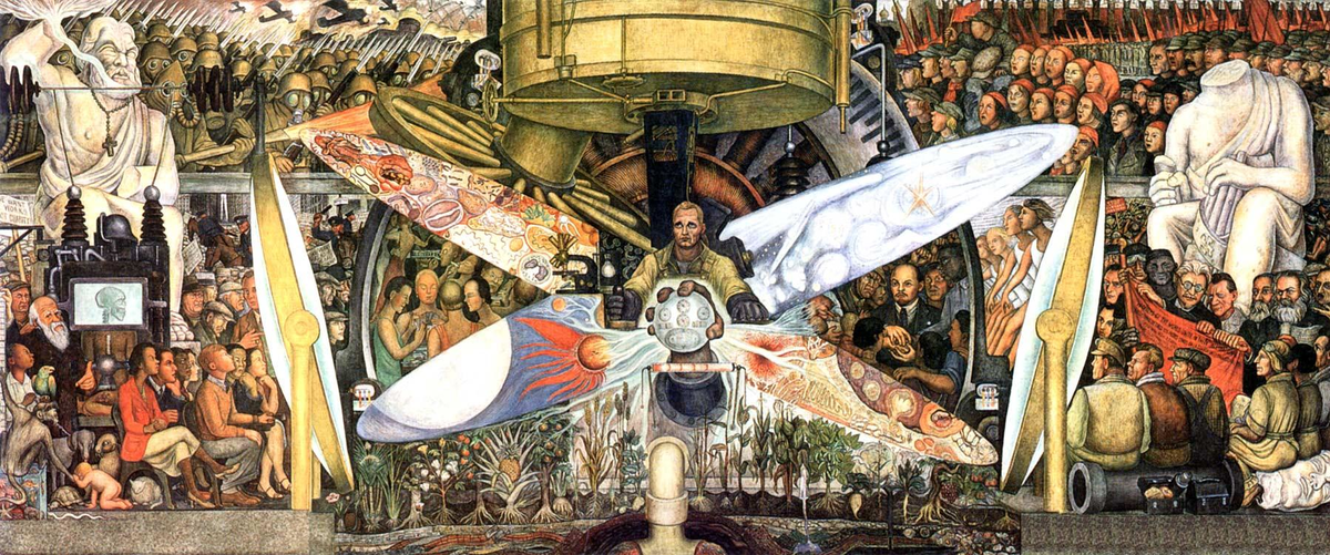 <p>Man, Controller of the Universe, 1934, Fresco</p>