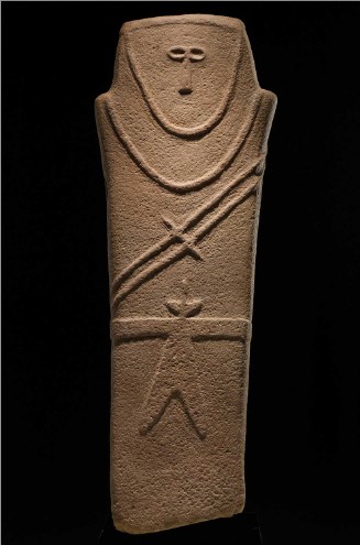 <p>Anthropomorphic Stele (date/location)</p>