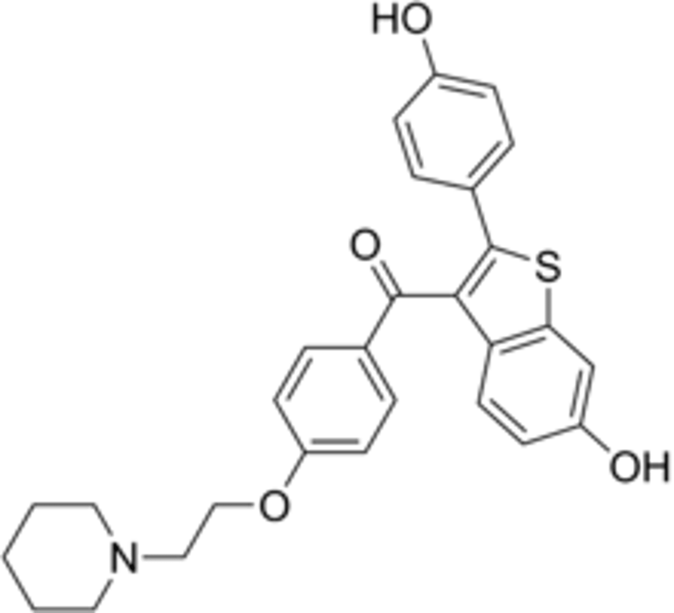 <p><strong>Brand: </strong>Evista</p><p><strong>Class: </strong>Selective Estrogen Receptor Modulator</p><p><strong>MOA: </strong>Binds to estrogen receptors resulting in activation of some pathways and blockade of others.</p>