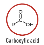 <p>A functional group with a carbonyl and hydroxyl: R–COOH.</p>
