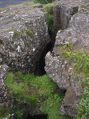 <p>a hole in the ground</p>