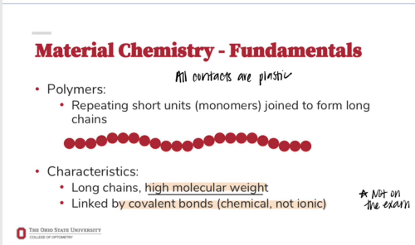 <p>Characteristics of Polymers</p>