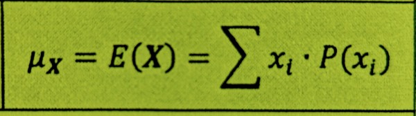 The theoretical long-run mean value of a random variable (the center of its model) 