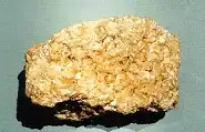 <p>This rock is made from fragments of shells, and is a biochemical rock. It is usually white/light brown in color. </p>