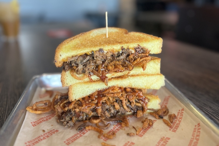 <p>Brisket Grilled Cheese</p>
