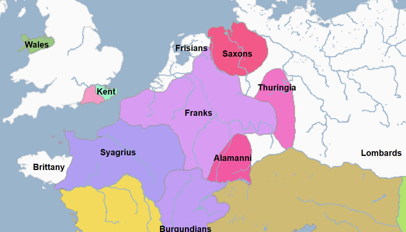 <ul><li><p>Leader of the Franks</p></li><li><p>He led a Frankish section of the Roman army, having established the Frankish foothold to which his son and successor had added onto </p></li><li><p>He died at his capital Tournai</p></li><li><p>He was succeeded by his son</p></li></ul><p></p>