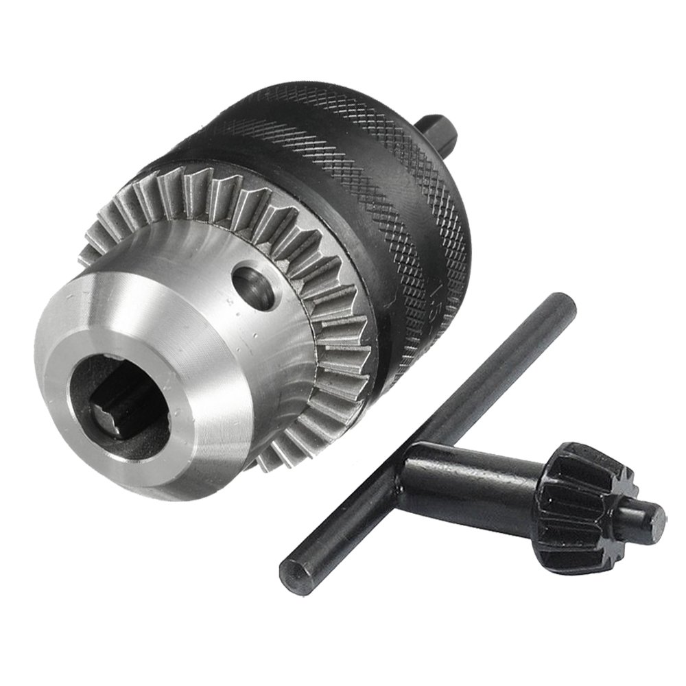 <p>adjustable clamping mechanism that holds the drill bit</p>