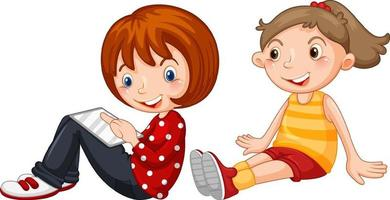 <p>[Noun] Female children. (女孩们)</p>