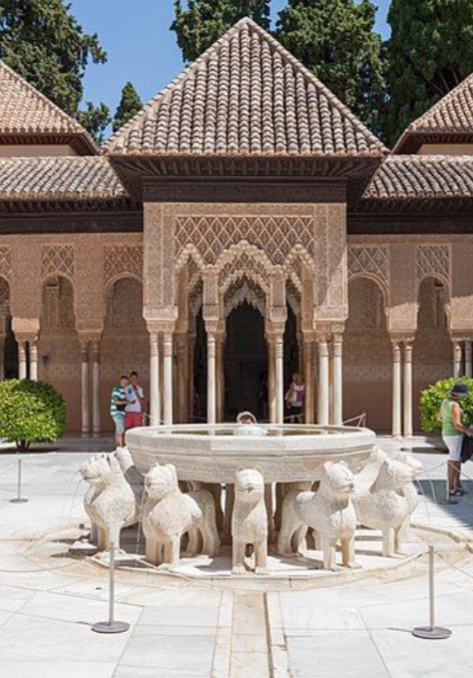 <p><span><span>Court of the Lions, Alhambra, Granada, 1354-1391 (5-9, 10)</span></span></p>