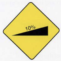 <p>Incline Warning (Climbing a Steep Hill)</p>