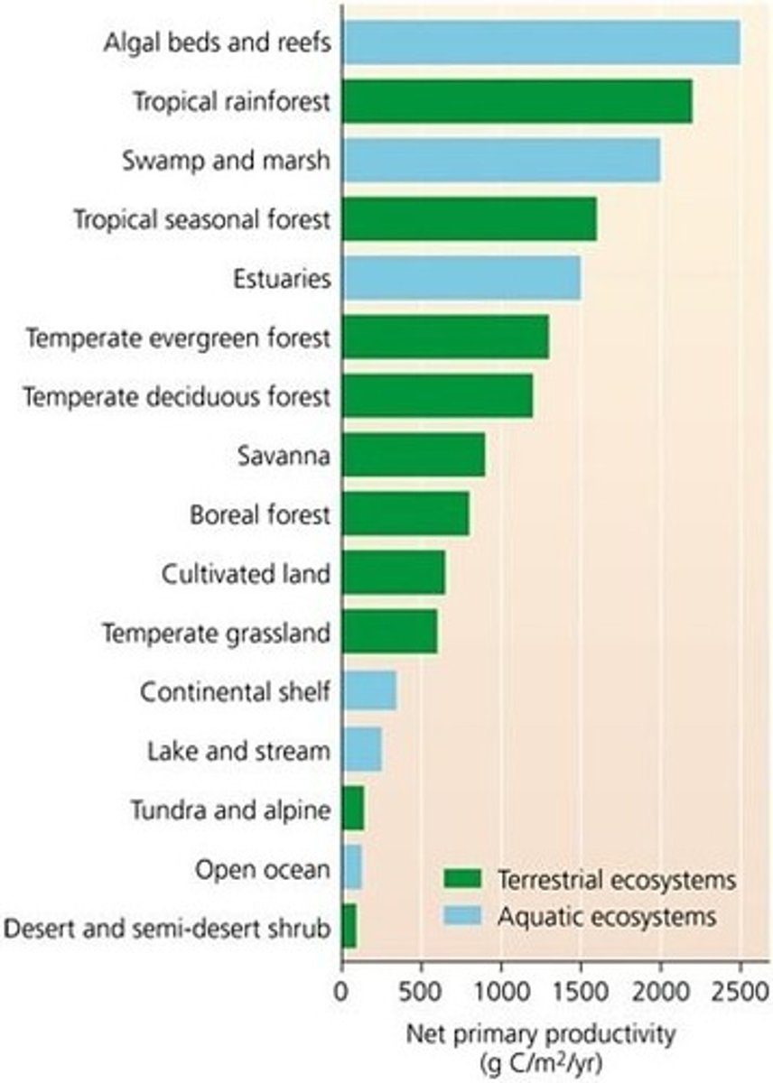 <p>Tend to have more productivity than those without much fresh water</p>