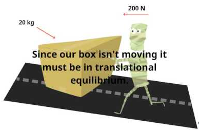 <p><span><strong>Translational equilibrium</strong></span></p><p></p><p><span>(constant velocity means translational equilibrium equals 0) </span></p>