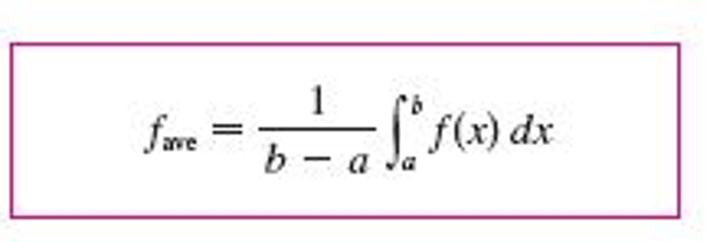 <p>MVT for Integrals: f(c)=f ave</p>