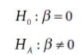 <p>null= no linear relationship</p><p>alternative= there is a linear relationship</p>