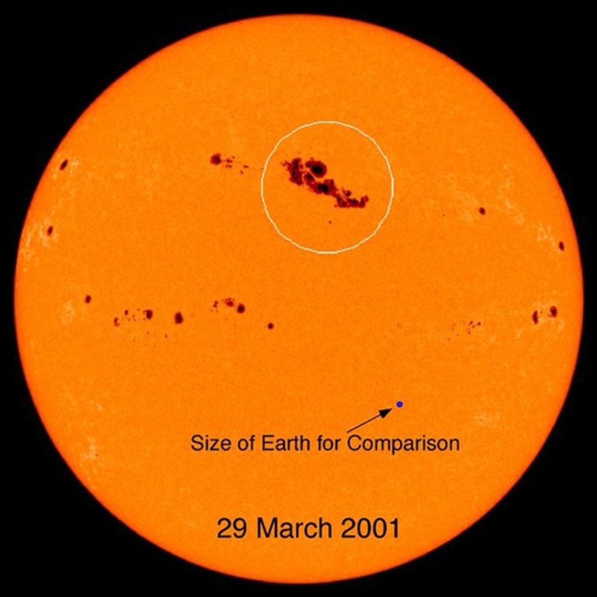 <p>- Some scientists believe that climate change is due to changes in the sun's activity<br><br>- 11 year solar cycle where sun spot numbers peak every 11 years<br>... studied ice cores and found concentrations of dust from storms which varied with the 11 year solar cycle<br><br>- More sunspots = warmer earth<br><br>- Sun spots are cooler but are accompanied by hotter, brighter boundaries (faculae)<br><br>- Cause overall brightness of sun to increase by 0.1% at visible wavelengths, and more at UV wavelengths<br><br>e.g.,<br>Maunder minimum</p>