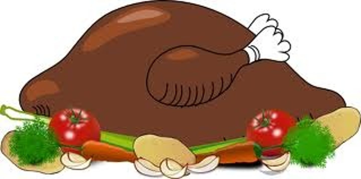 <p>(roast) chicken</p>