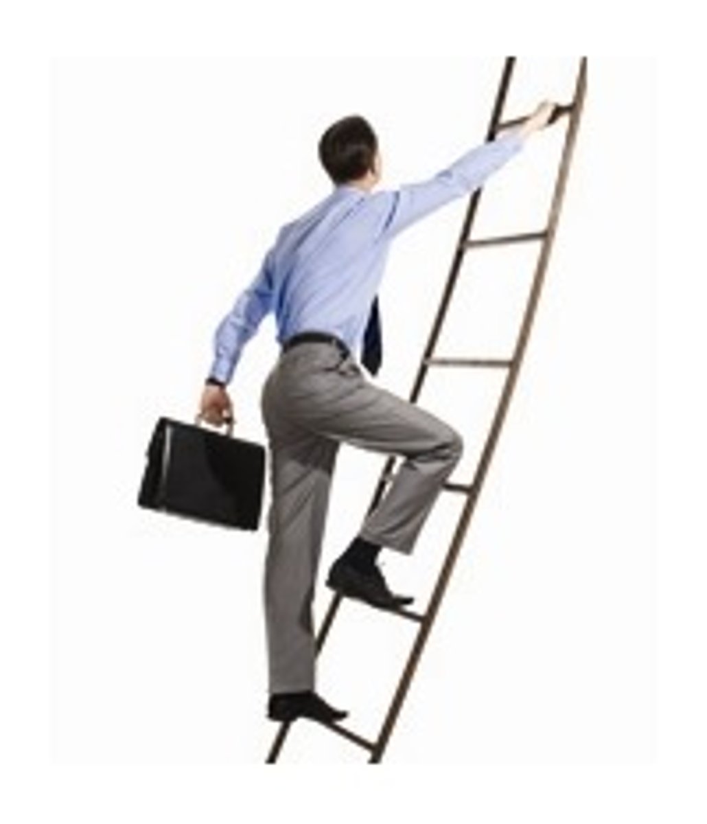 <p>the steps of promotions you can get in your work path</p>