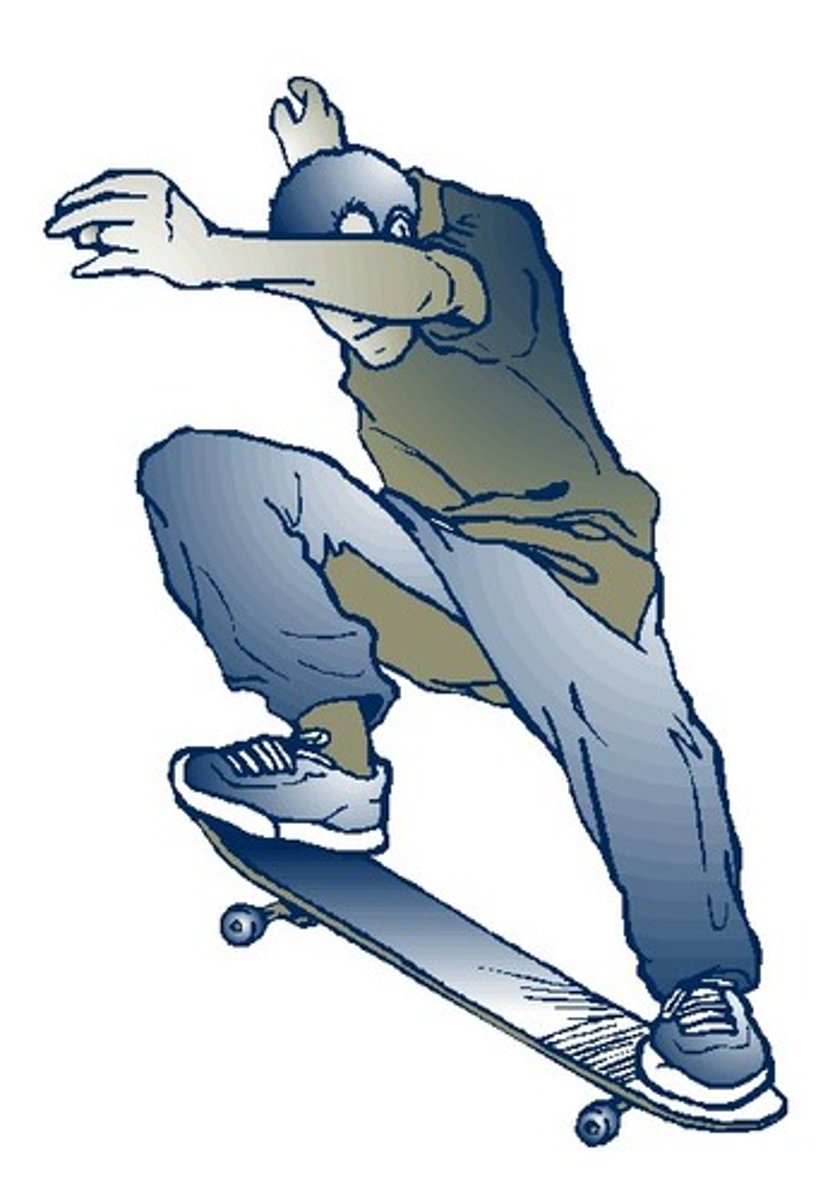 <p>skateboarding</p>