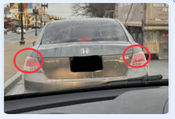 <p>Vehicles behind won’t know when you're stopping, causing <strong>accidents</strong>.</p>