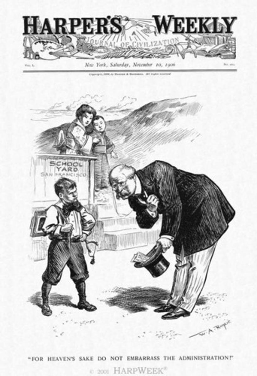 <p>Japanese government's (1907-08) agreement to limit emigration of unskilled workers to the U.S. in exchange for the repeal of San Francisco's segregation order that had separated Japanese children and put them in a separate school.</p>