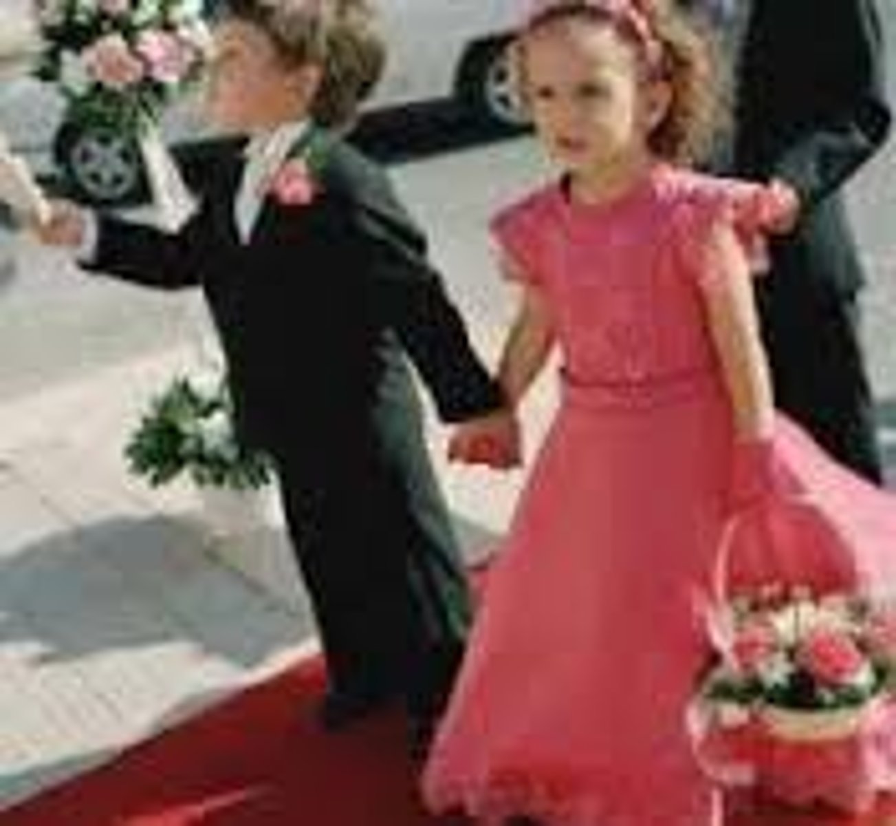 <p>ring bearer, flower girl</p>