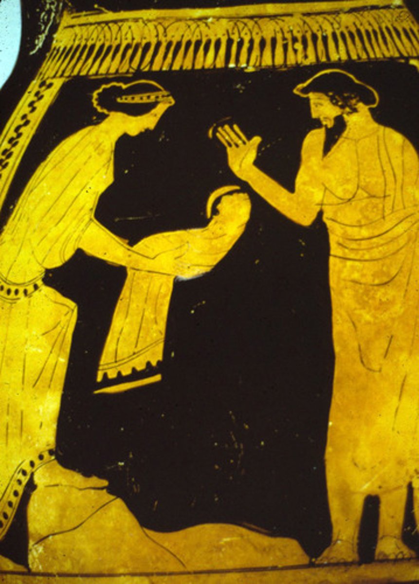 <p>Greek Titan; wife to Cronus, mother to Zeus and the Olympians</p>
